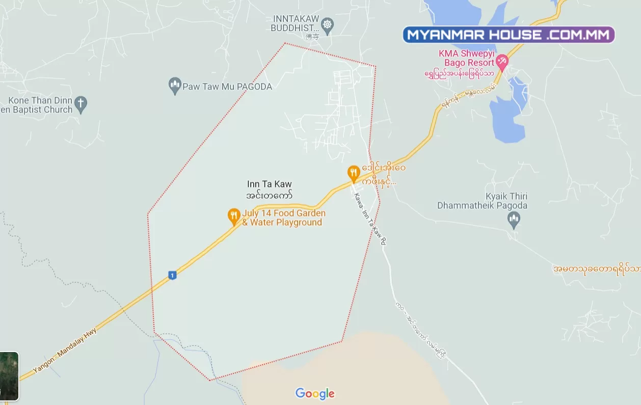 Bago Inn Ta Kaw 8.34 Acre Land For Sale (Negotiable)